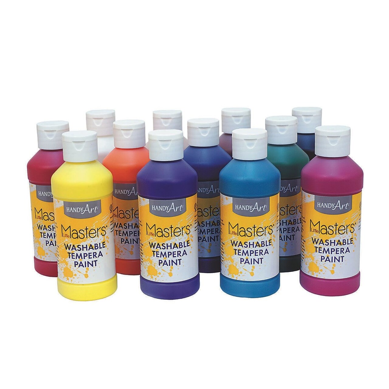Handy Art® Little Masters® Washable Tempera, 8 oz. (Set of 12)